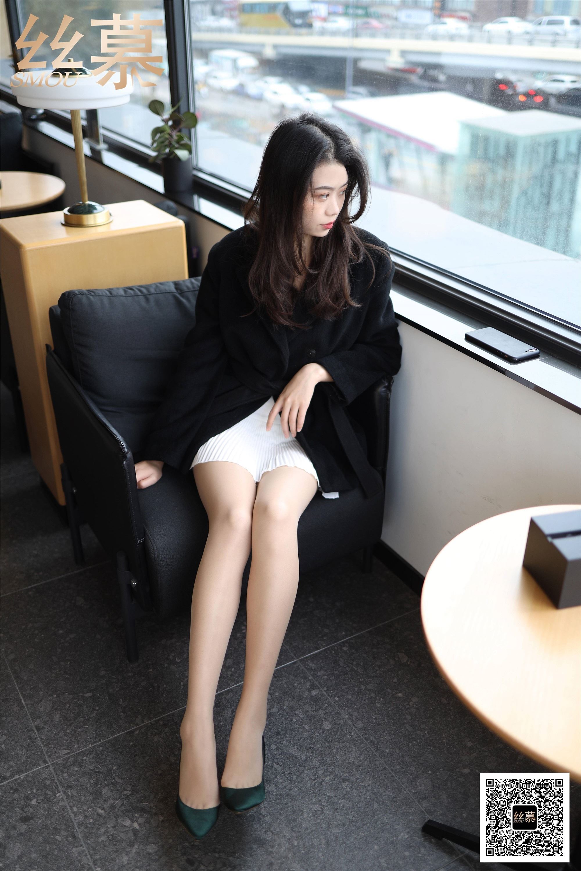 丝慕写真 SM406 天天一元 模特：芝芝《百褶裙经典穿搭》